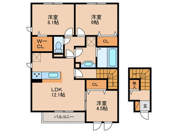 ファミーユⅡの物件間取画像